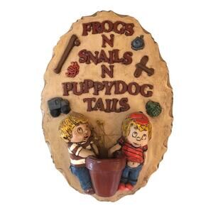 Vtg 15” HOLLY HOBBIE 3D Plaque Wall‎ Decor Hand Painted Nursery Girls Bedroom